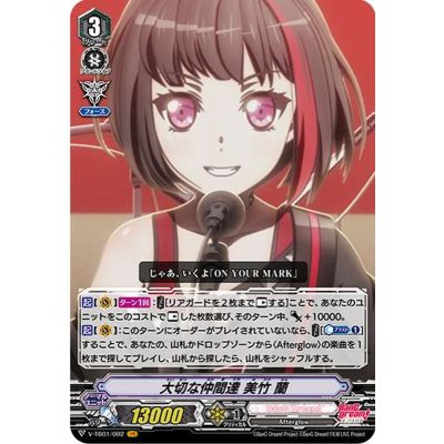 〔状態A-〕大切な仲間達美竹蘭【VR】{V-TB01/002}《BanGDream!》