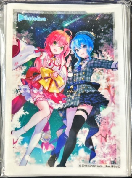 画像1: スリーブ『桜舞う星空の下でmiComet』70枚入り【-】{-}《サプライ》 (1)