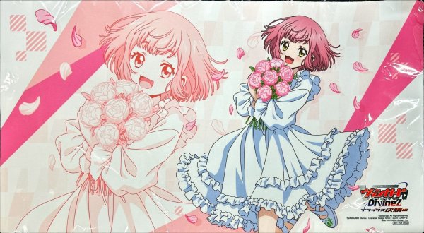 画像1: プレイマット『羽根山ウララ(花束)』【-】{-}《サプライ》 (1)